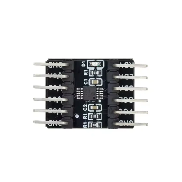 MCP4728 digital to analog conversion module, 12 bit 12 bit DAC, 4-channel digital to analog DAC output