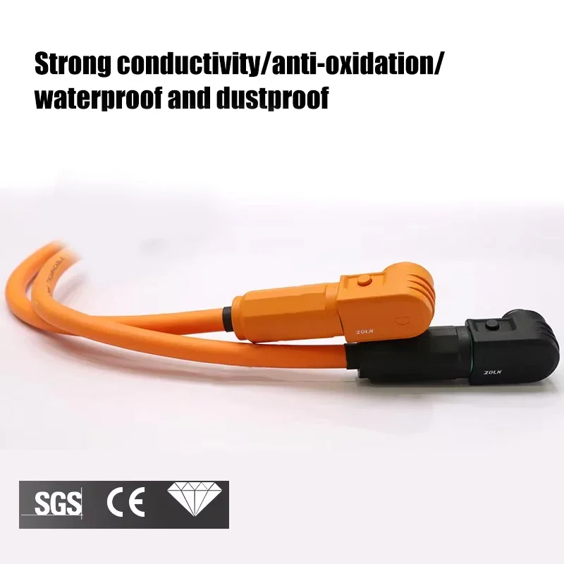 Waterproof 300A Energy Storage Cabinet Plug High Voltage 100-250A New Energy Battery Connector Cable Photovoltaic Wiring Harness
