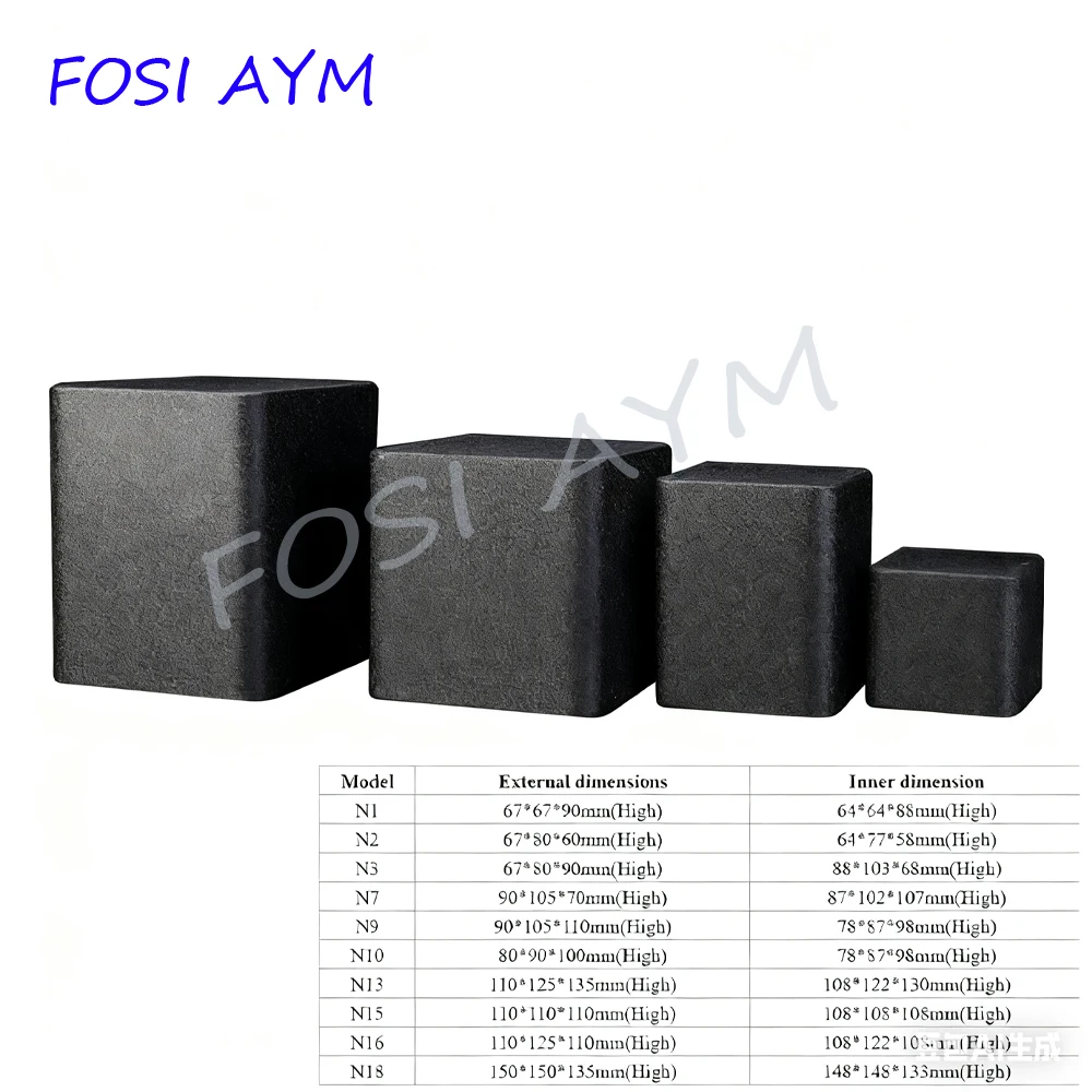 

110*110*110mm FOSI AYM Black Square Transformer Cover Protection Cover For Power Amplifier Chassis Shell DIYBox Accessories