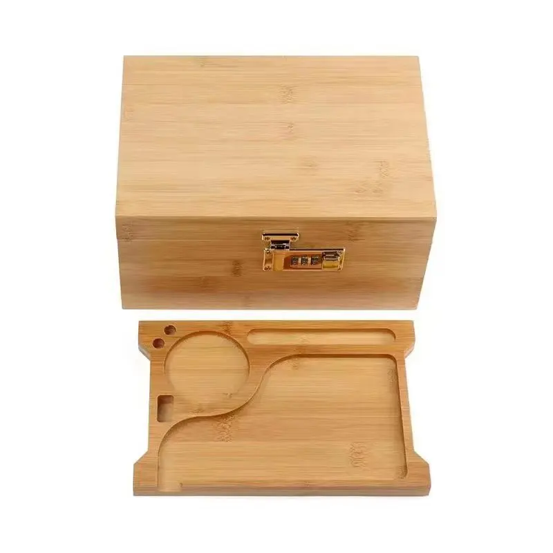 Tobacco, bamboo and wood storage box, storage box, exquisite bamboo and wood storage box