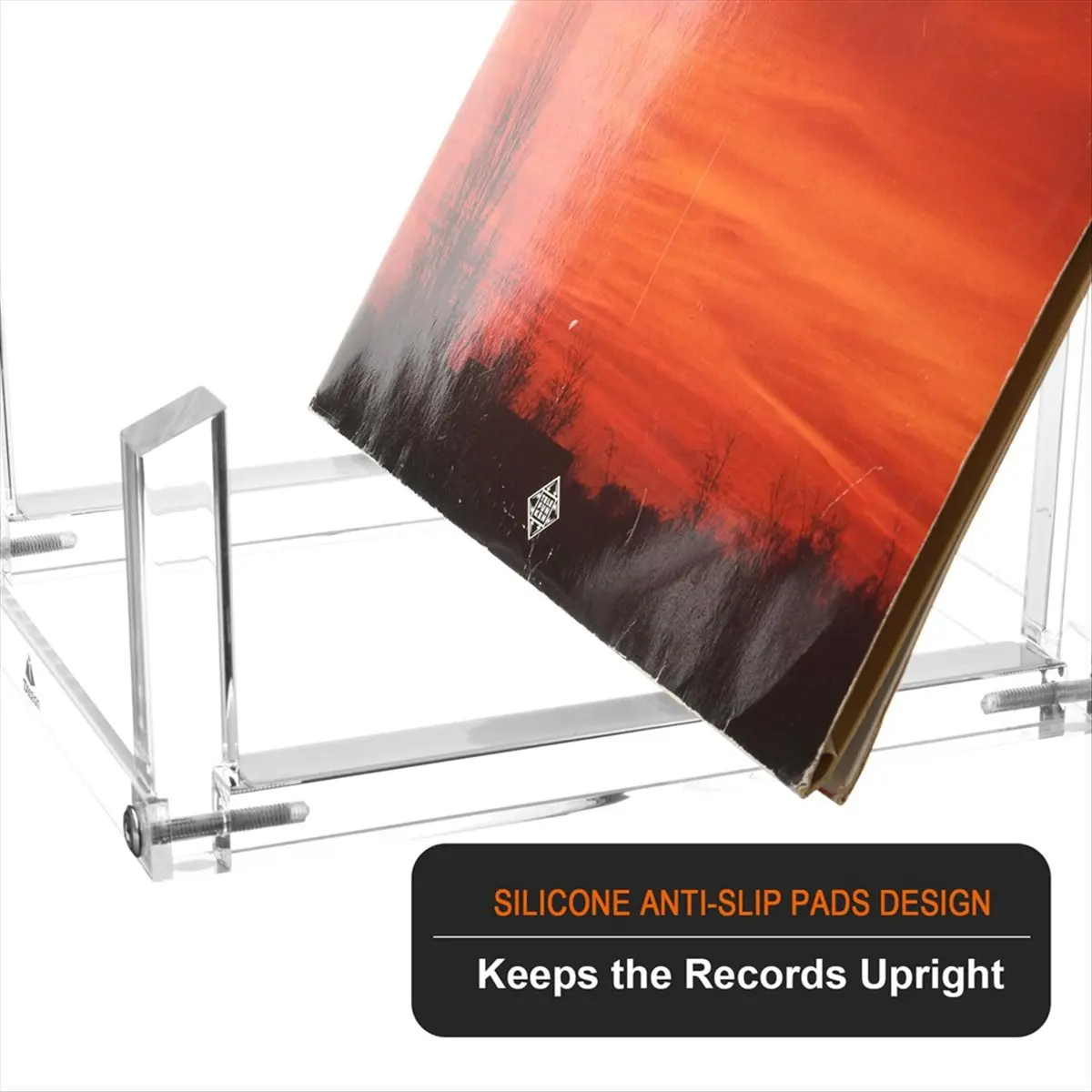 ■★New Arrival Fashion   Vinyl Record Storage Holder for Albums, Acrylic Vinyl Record Organizer Stand Hold Up to 30 Records for 1