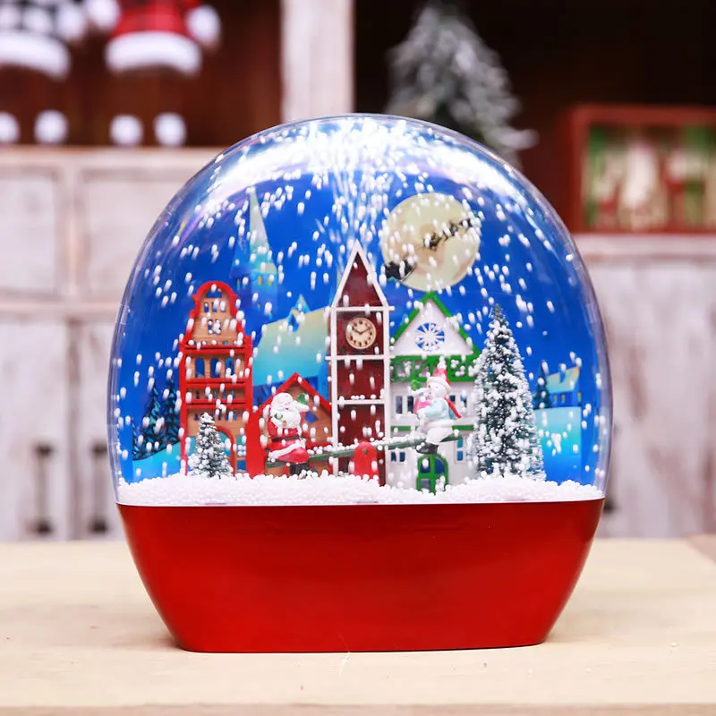 

Новые рождественские украшения, креативные снежные огни, снежные музыкальные огни, рождественские подарки для девочек