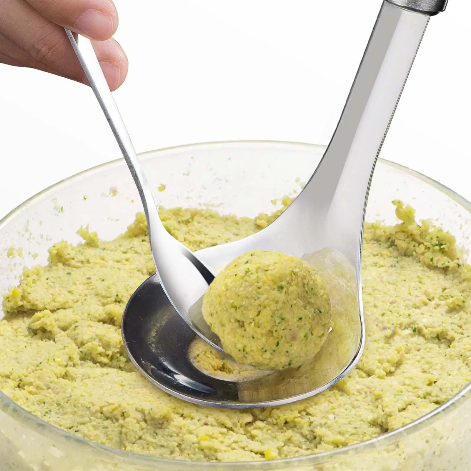 

Meatball Maker Stainless Steel Non Stick Holes Meatball Maker Shaper Mold for Dining Cooking Beef Chicken Pork Fish Vegetarian