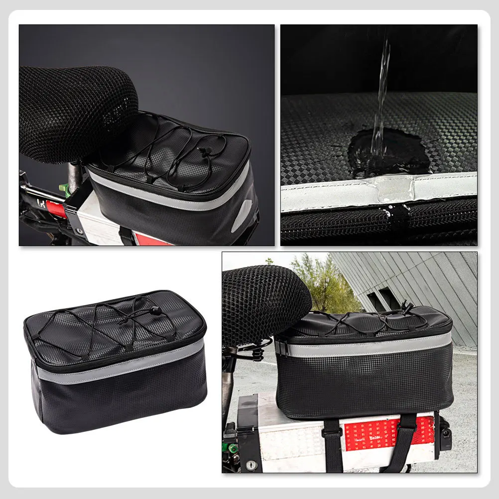 

Bicycle Rear Seat Bag Large Capacity Waterproof Storage Pouch For Phone Keys Tools Cycling Backseat Bag Outdoor Riding Equipment