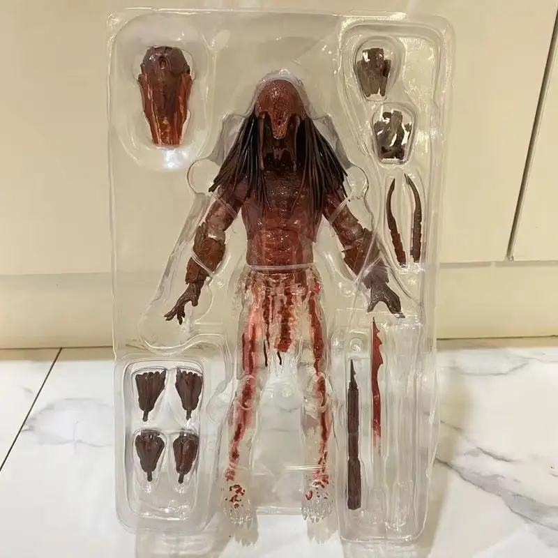 Authentic Neca 51727 Predator Wild Predator Bone Face Bear Blood Edition Action Figure Collection Model Toy In Stock