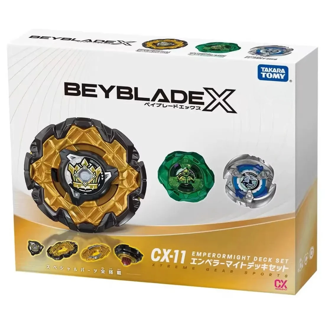 Juego de cubiertas de ácaros del emperador TAKARA TOMY BEY X CX-11 ORIGINAL, hoja genuina CX 11