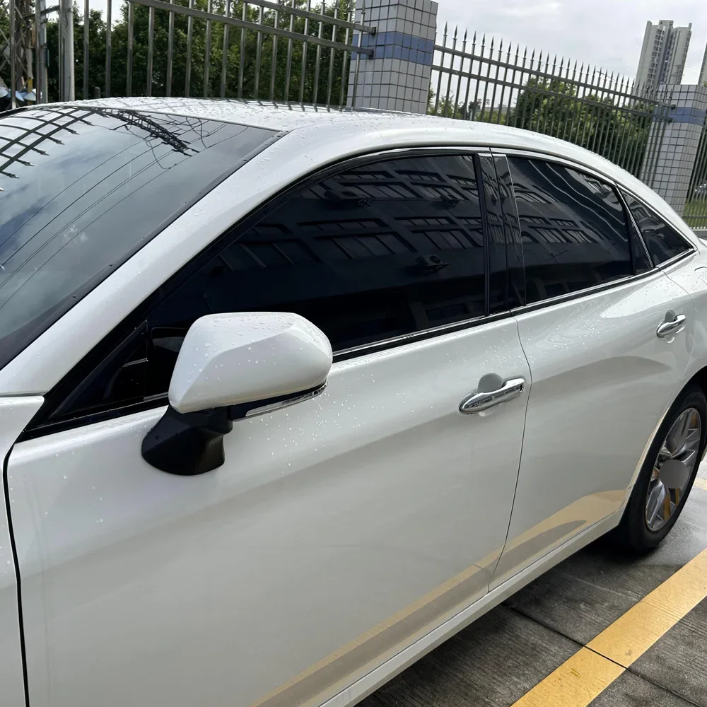 Glossy Black PVC Car Window Decorative Strip Sticker For Toyota Avalon 2019-2023 Sedan Exterior Protection Accessory