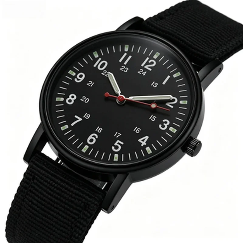 Men Quartz Wristwatch Luxury Fashion Large Dial Luminous Hands Male Clock Business Casual Daily Timepiece