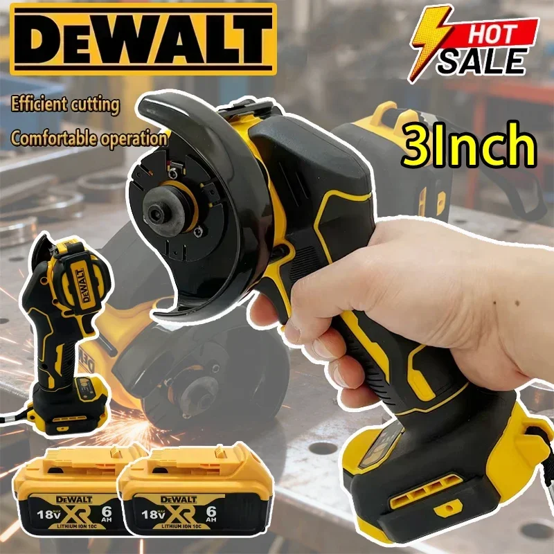 

Беспроводная угловая шлифовальная машина DEWALT, 3-дюймовая мини-шлифовальная машина для полировки, электрический режущий инструмент для аккумуляторов 20В и 18В
