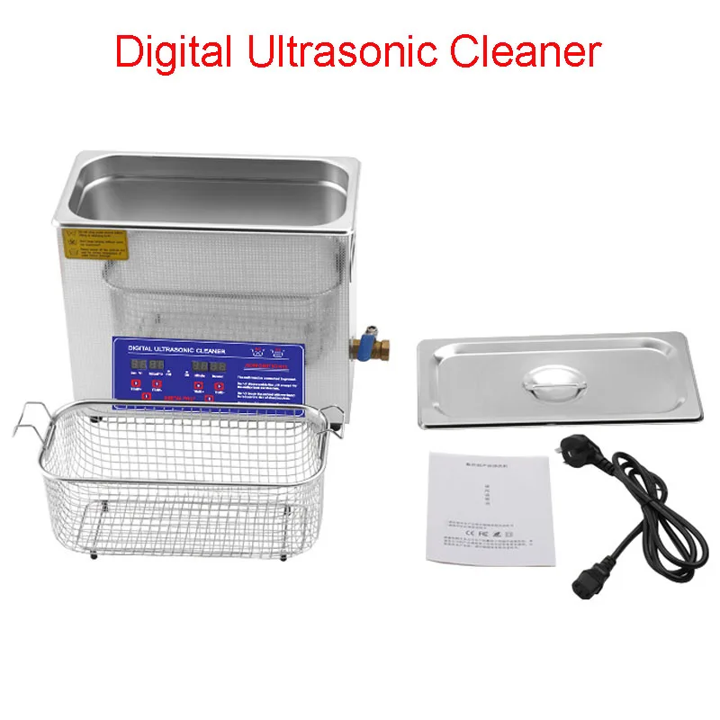 6L Digital Ultrasonic Cleaner Necklace Oxides Rust Oil Washer Ultrasound Cleaning Machine For Gold Silver Jewelry