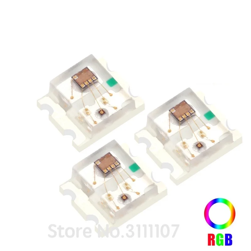 

50PCS/LOT Flashing LED SMD Diode 0805 RGB Diodo flash Alto Brilho Diod 0807 RGB Flash LED Color Fast Flash Slow Flash