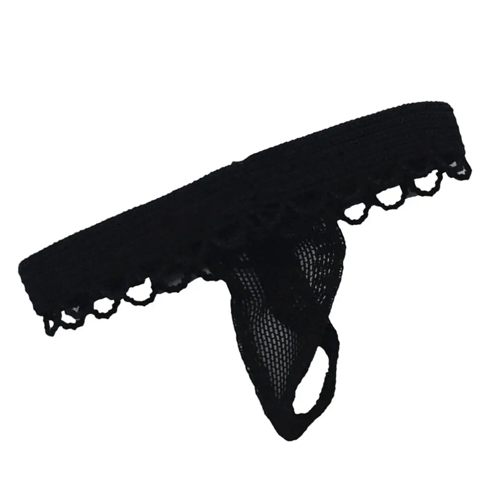 1/6 Scale Women Black Lace Thong for 12 Inches Action Figure