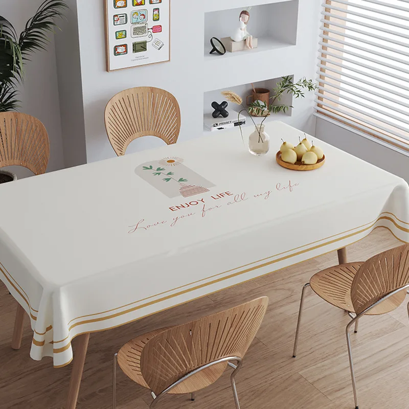 INS Wind Tablecloth Waterproof and Oil Resistant Tablecloth Rectangular Dining Table Tablecloth Tea TableTablecloth ToalhaDeMesa