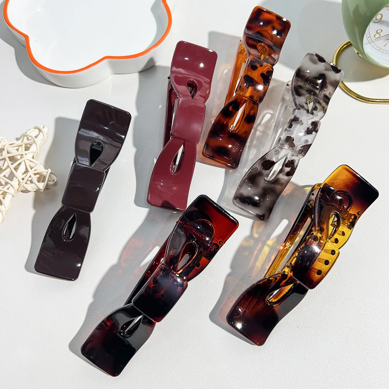 

Oversized Bow Hair Clip No Slip Hairpin for Thick Hair Stylish Hair Accessories No Trace Design