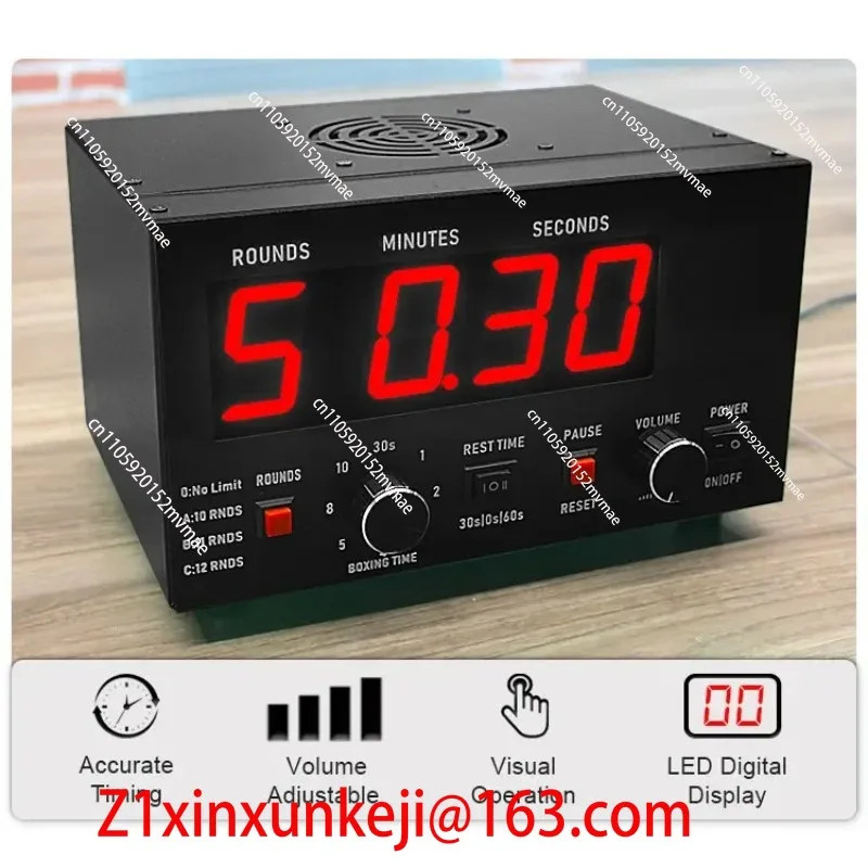 Boxing Gym Round Interval Timer Training Workout Clock Digital MMA Boxing Timer