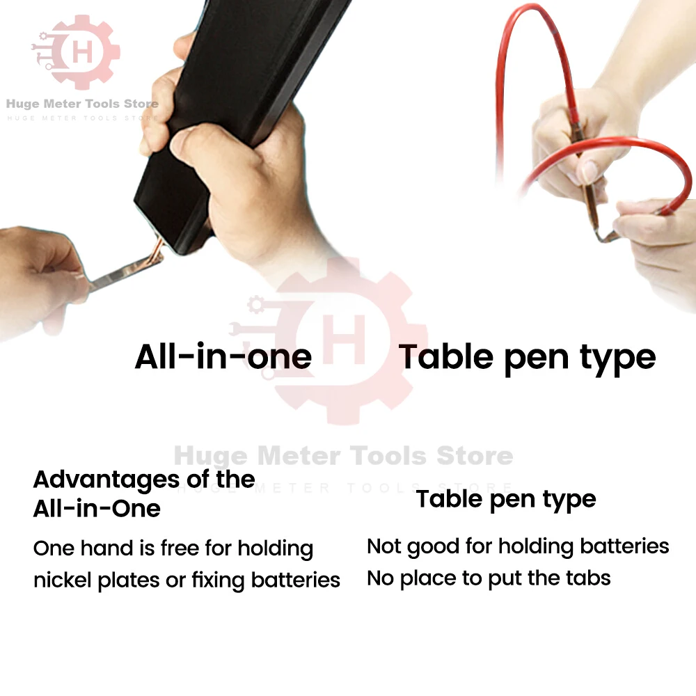 5 Gears Portable Spot Welder Handheld Digital Display Mini Spot Welding Machine Automatic Trigger for 18650 Battery Welding Tool