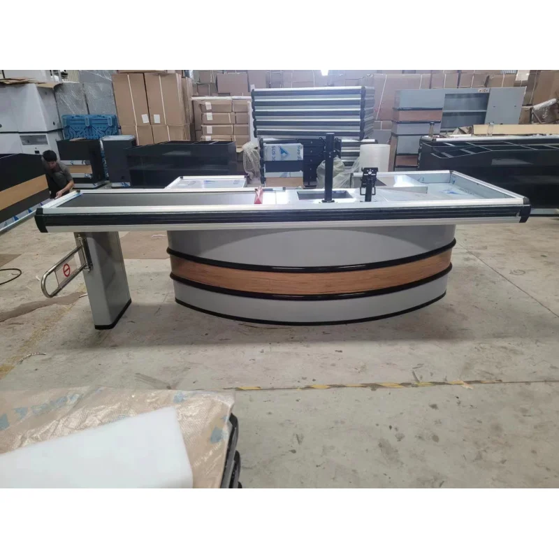 Caixa registadora personalizada do ferro do supermercado, processo eficiente do check-out, caixa registadora