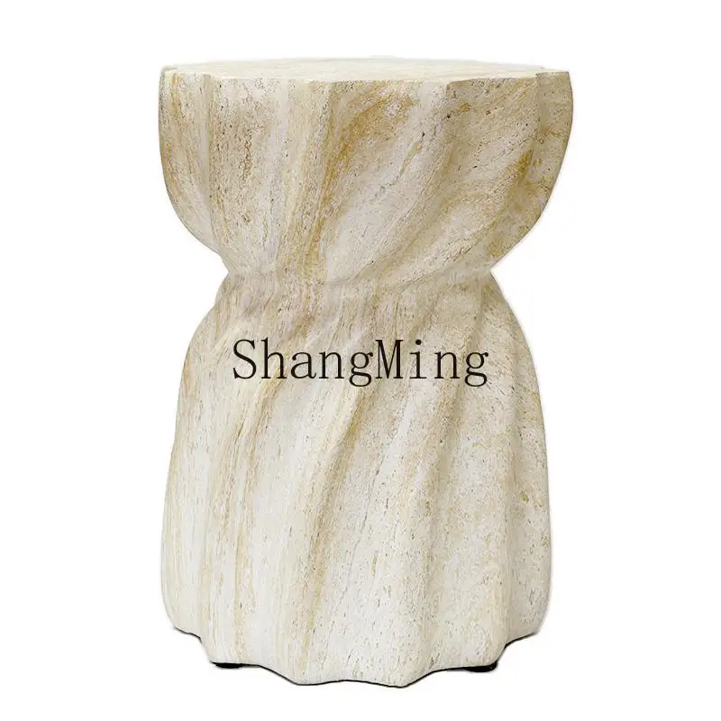 CL imitation travertine edge few simple homestay home living room sofa coffee table creative ornament