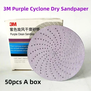 10Pcs 150mm 3M Sandpaper Round Shape Sanding Discs Hook Loop Sanding Paper Buffing Sheet Sa