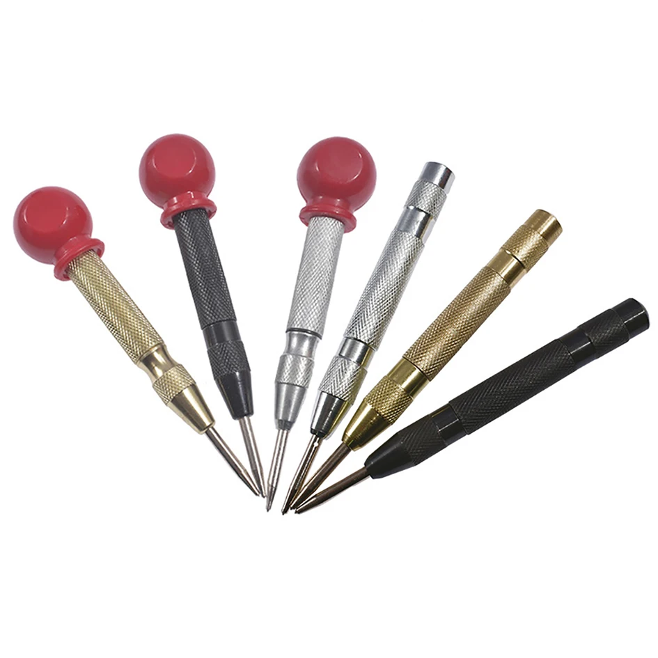 

Spring Type Automatic Center Punch Locator Glass Centre Chisel Striker Window Breaker Punch Centering Punch Tool Wholesale