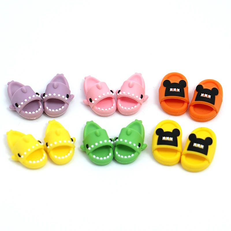 HOUZIWA GSC 1/12 1/6 BJD Doll Slippers OB11 Doll Shoes