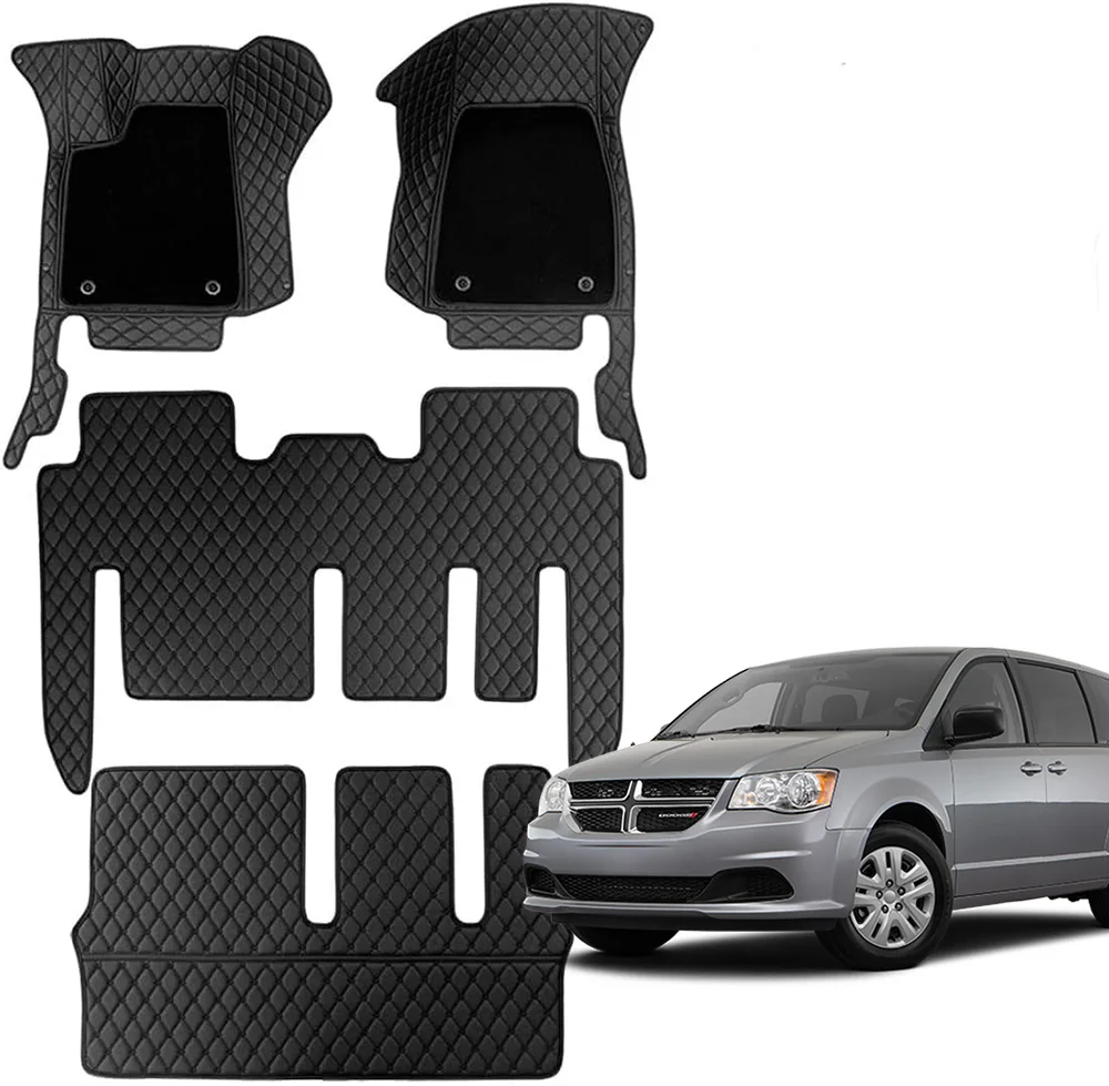 

Dodge Grand Caravan 3D Luxury Customized Waterproof Leather Car Floor Mats Universal Full Sets