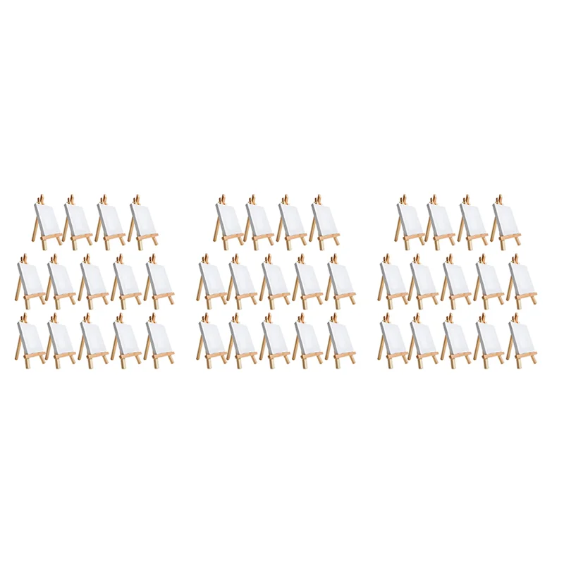 

Compact 42Pcs Mini Canvas And Easel Brush Set, Canvas 4X4 Inch, Pre-Stretched Canvas, Mini Painting Kit, Kids Painting Party
