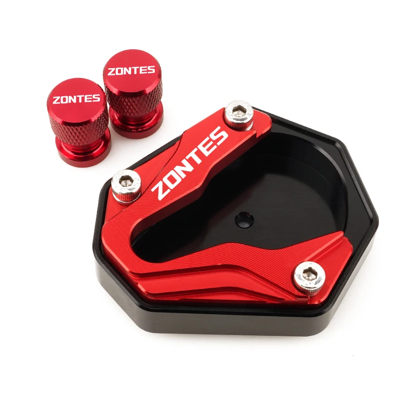 Zontes Motorcycle Accessories Foot Side Stand Enlarger Plate Support Pad Kickstand Extension For Zontes 350D 350m 125D 125d 350d