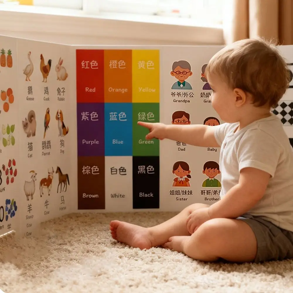 Double Sided Cognitive Card Vertical Screen Digital Format Digital Animal Card Animal Theme Educational Content Preschool Card