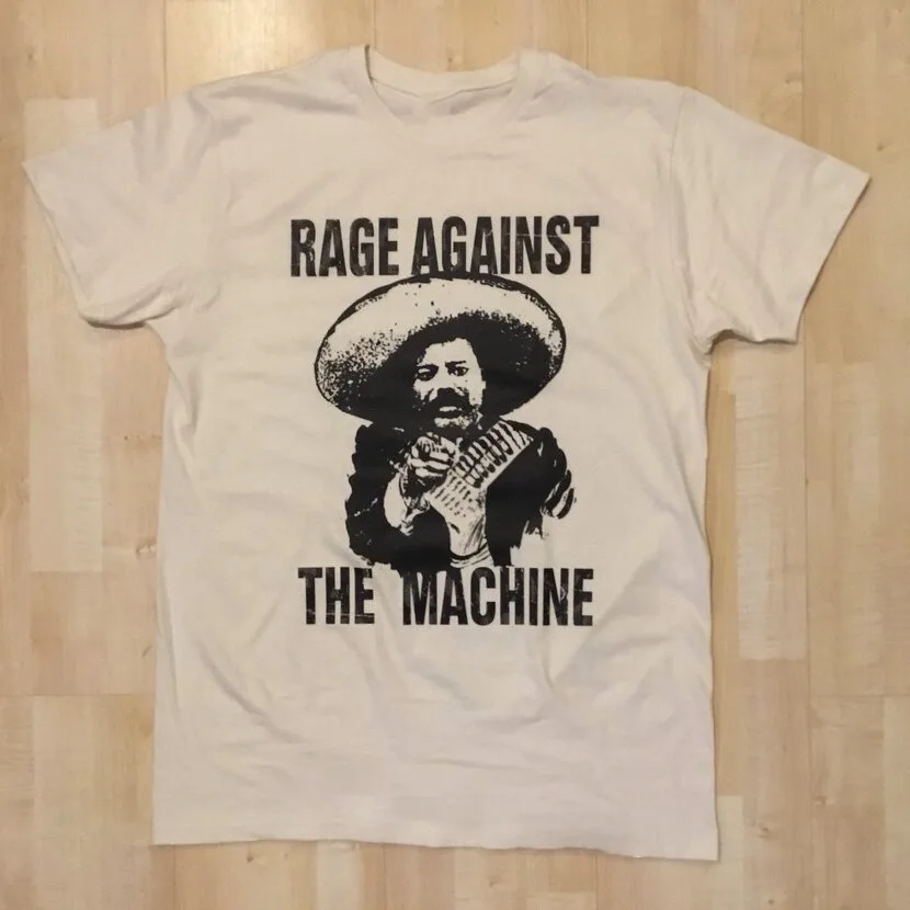 VTG Rage Against The Machine RATM Shirt Classic White Unisex S-5XL