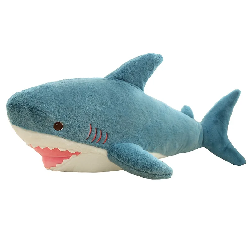 New Rabbit Hair Shark Plush Toy Cute Shark Doll Sleeping Pillow Doll Home Pillow Children'S Birthday Gift Doll Gift To Friends