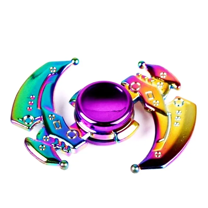 فلزات معدنية داخلية لتخفيف التوتر ، دوار يد ملون ، لعبة مضادة للمغازل ، 1 spinders