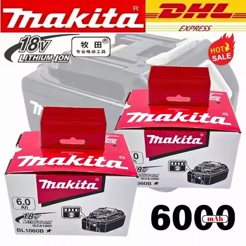 Makita 6.0 Ah Battery 18V LXT Lithium ion BL1860 with LED Indicator Battery 18V Electric Tool Battery Original