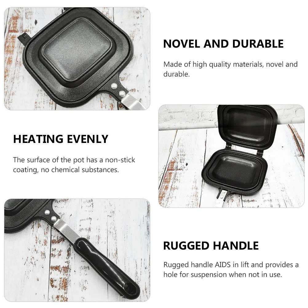 

Suspension Hole Pan Heat-resistant Sandwich Toast Frying Skillet Home Egg Bread Mold Rugged Handle