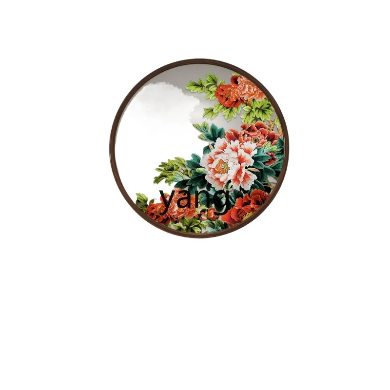 

CX new Chinese entrance decorative painting double-sided embroidery restaurant round hanging painting