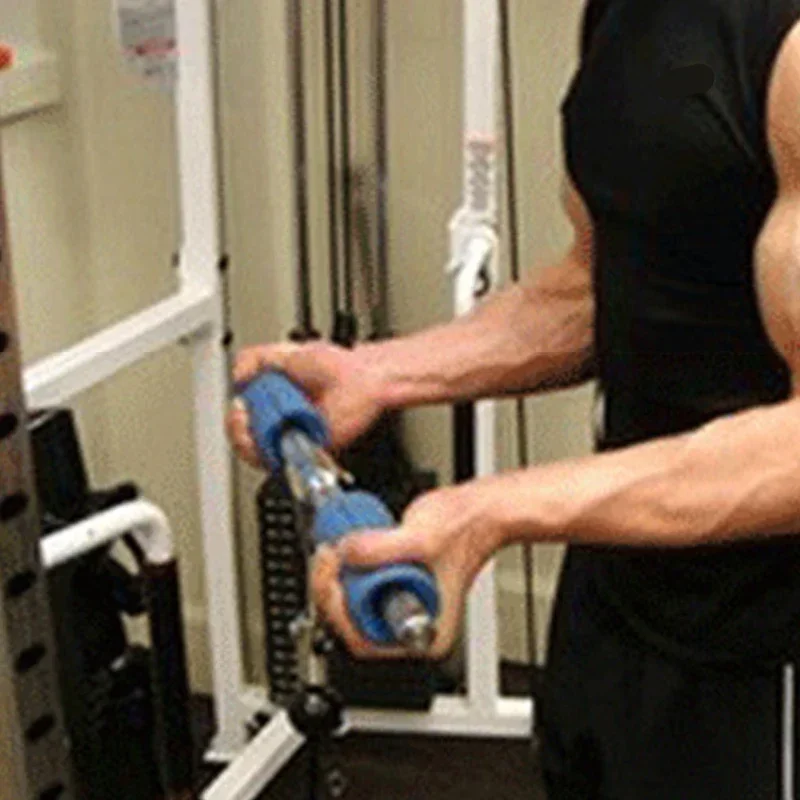 1 قطعة الحديد الدمبل القبضات شريط سميك مقابض سيليكون المضادة للانزلاق وسادة سميكة مقابض للبار سحب ما يصل رفع الأثقال الدهون قبضة