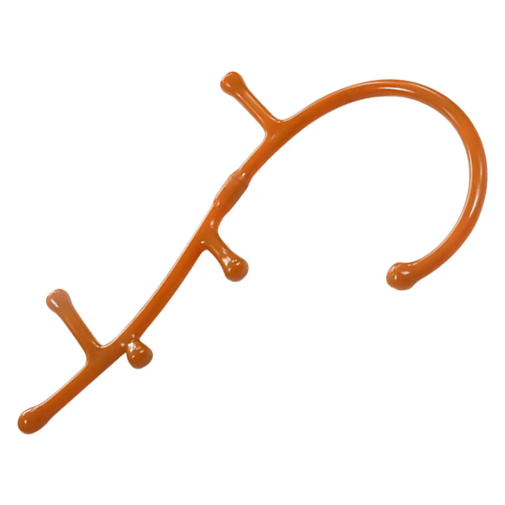 1 pc 마사지 스틱 프리미엄 Pp 소재 인체 공학적 긴 손잡이 등 마사지기 지압을위한 다기능 치료 도구