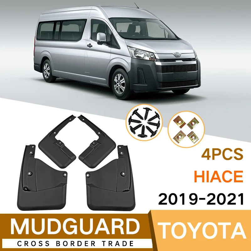 

For Toyota Hiace 2019-2023 black car mudguard Reduce dust Resist tire dirt car accessories tools