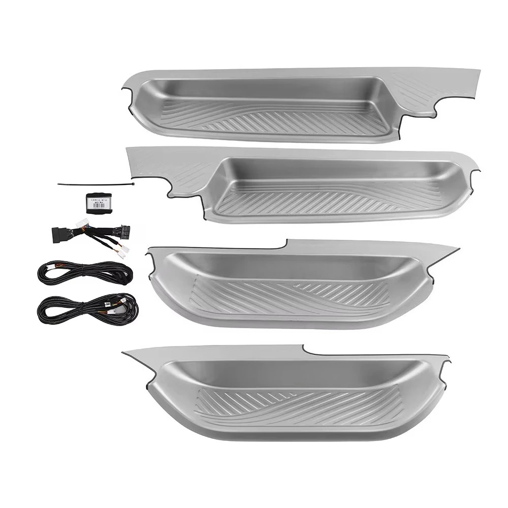 For 2023+ ALPHARD VELLFIRE 40 Series 2023 Lighted Door Pedal Sill Strip Stainless Steel  Control Color Change