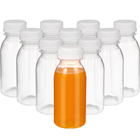 10 Pcs Drink Bottle with Lid Baby Sensory Milk Mini Bottles Fermented Leakproof Travel PET