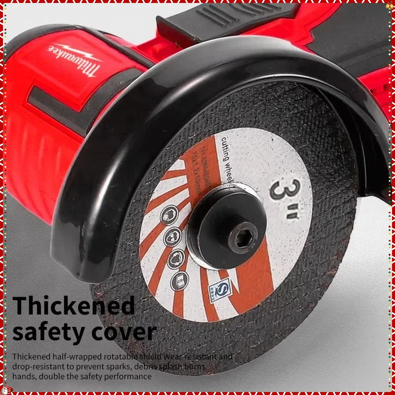 Milwaukee sem fio sem escova elétrica ângulo moedor mini máquina de corte para corte diamante recarregável 12v ferramentas elétricas