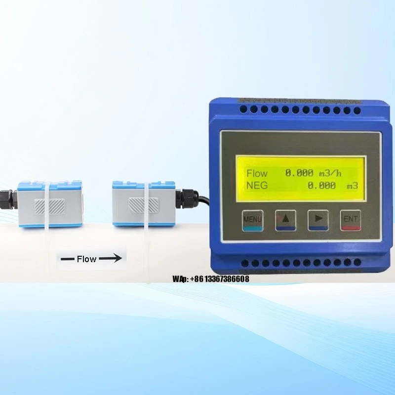 Rs485 Wifi Pitot Tube Fuel Water Module Ultrasonic Flow Meter 4-20maPortable Rail Type Liquid Modular Ultrasonic Flow Meter