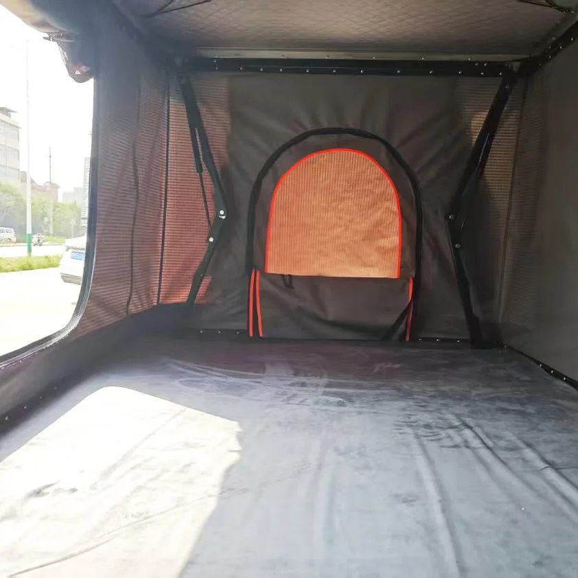 Outdoor car self-driving tour Off-road hard shell top camping picnic awning aluminum alloy bracket four-corner roof tent