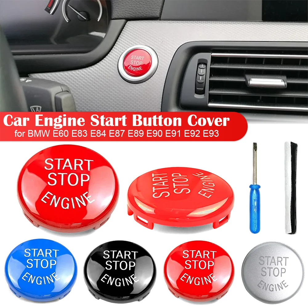 

Car Start Stop Button Protection Cover ABS Anti Scratch Ignition Switch Sticker For BMW 1 3 5 Series E83 E87 E90 E91 X1 X3 X5