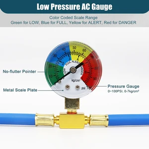 Klimaanlage Gaskühlschrank mit Messgerät, Auto -Soda, Laderohr, Wechselstromaufladungsschlauch für Auto, R134a 10 Hauptverkäufe Klimatizer - №8