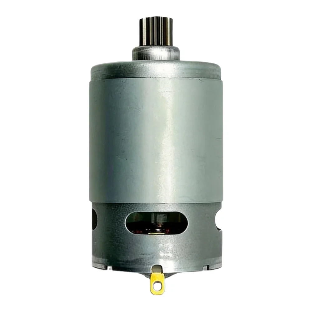 Brushed 12V RS550 Motor for Hobbyist for chainsaw and Hand Saw Modifications 10 Tooth Drive Gear 75x37.5mm Dimensions