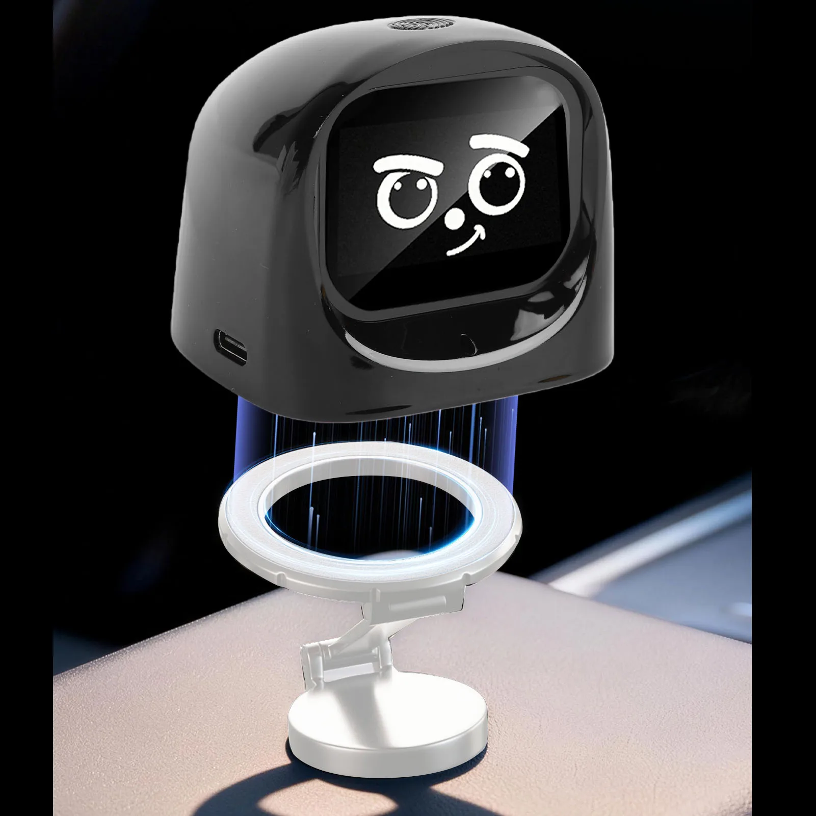 AI Car Robot Dashboard Emotional Expression Companion Interactive Intelligent Electronic Pet Companion AI Car Robot