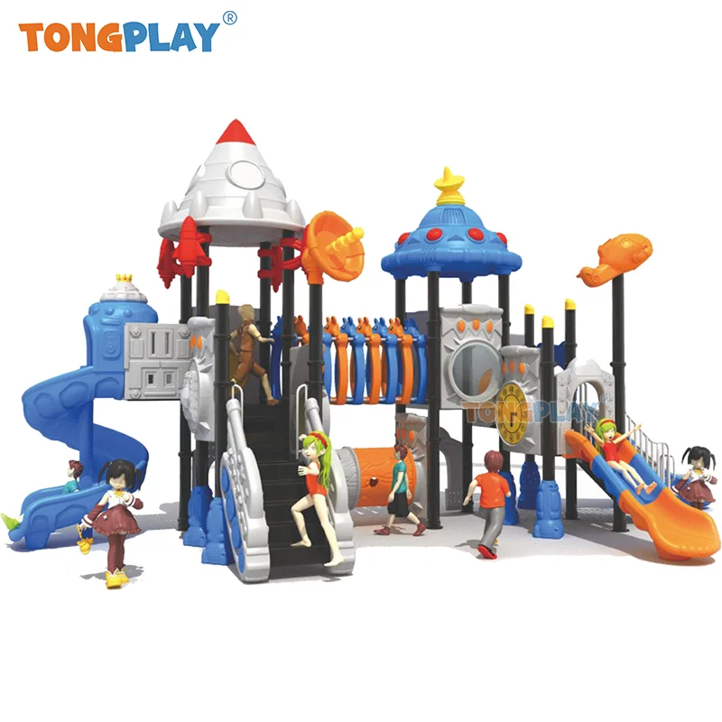 Plastic slide for kids Safe Funny Kids Early Education hard Play Steel Outdoor Playground Equipment