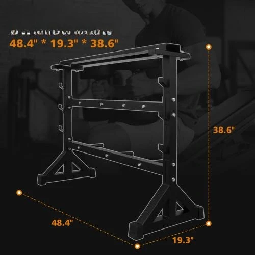 Multifunctional Steel Dumbbell Rack Bracket Weight Dumbbell Set Barbell Rack Dumbbell Rack Bench