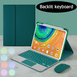 Touchpad Backlit Keyboard for Xiaomi Pad 6 Keyboard Mi Pad 6 Pro Keyboard Case 11 inch Fabric with Pen Holder Cover